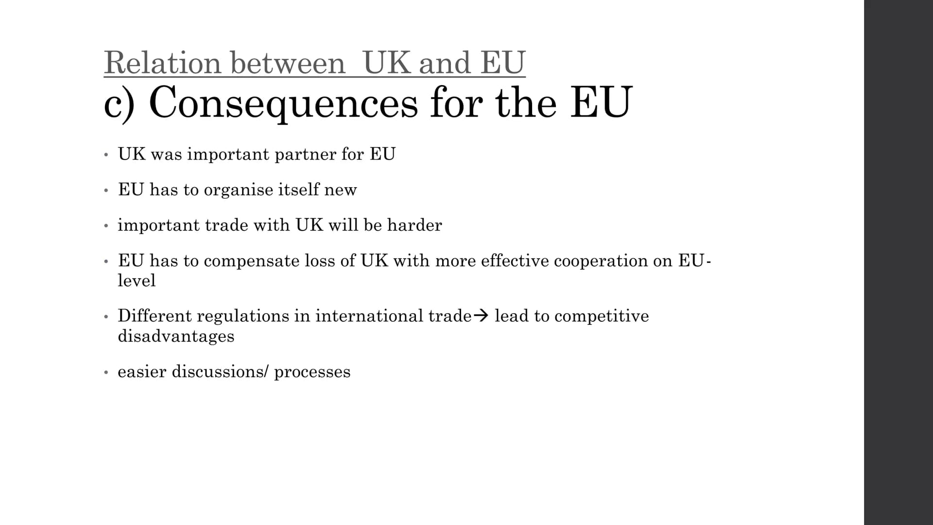 The Brexit-Handout
General information:
- Brexit="British Exit" idea of the UK leaving the EU
- A political project which is being prepared 