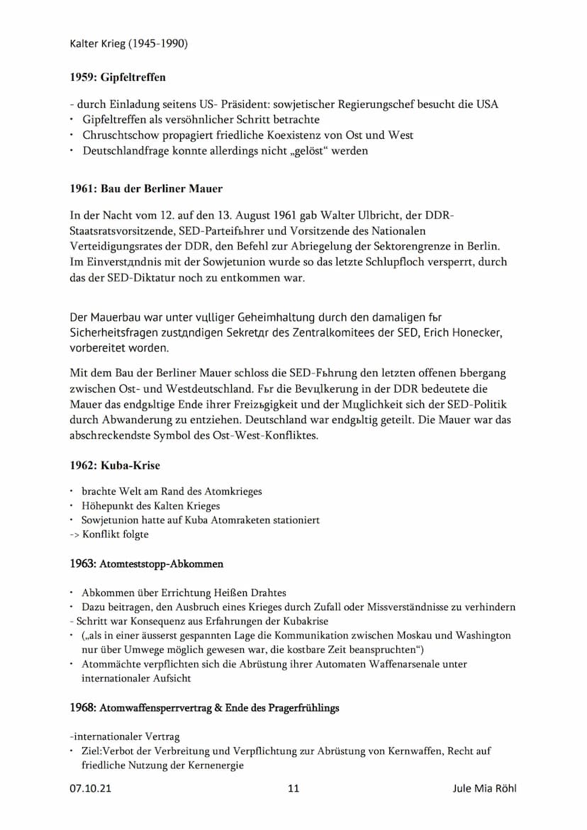 Kalter Krieg (1945-1990)
Entspannung
Kalter Krieg
M1 Schaubild Fieberkurve
15
16.
19
1945
1950
1955
1960
1965
1970
1975
1980
1985
1990
Koexi