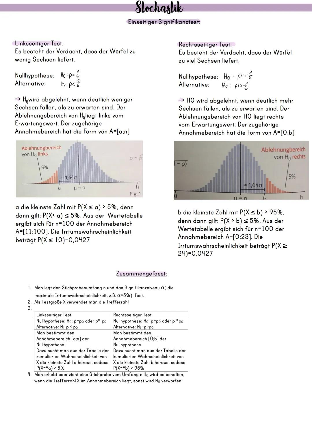 Stochastik
Absolute Häufigkeit:
->Mit der absoluten Häufigkeit wird angegeben, wie oft ein bestimmtes Ereignis eintritt.
-> Berechnen: Beisp