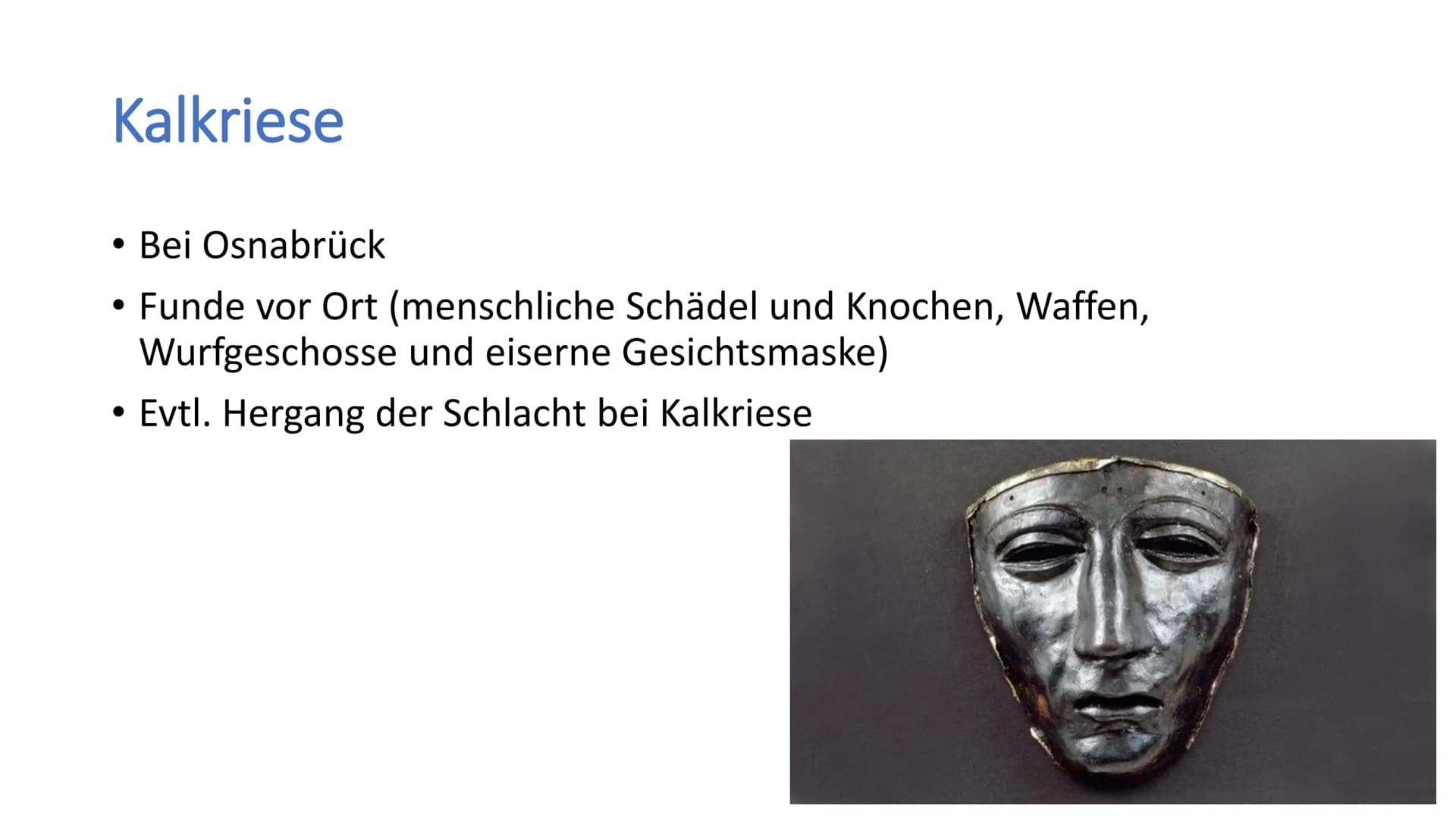 H Varusschlacht
Geschichte / Klasse 8 / Name / Datum Allgemein
• Wird auch Schlacht im Teutoburger Wald, Hermannsschlacht oder
Varusniederla