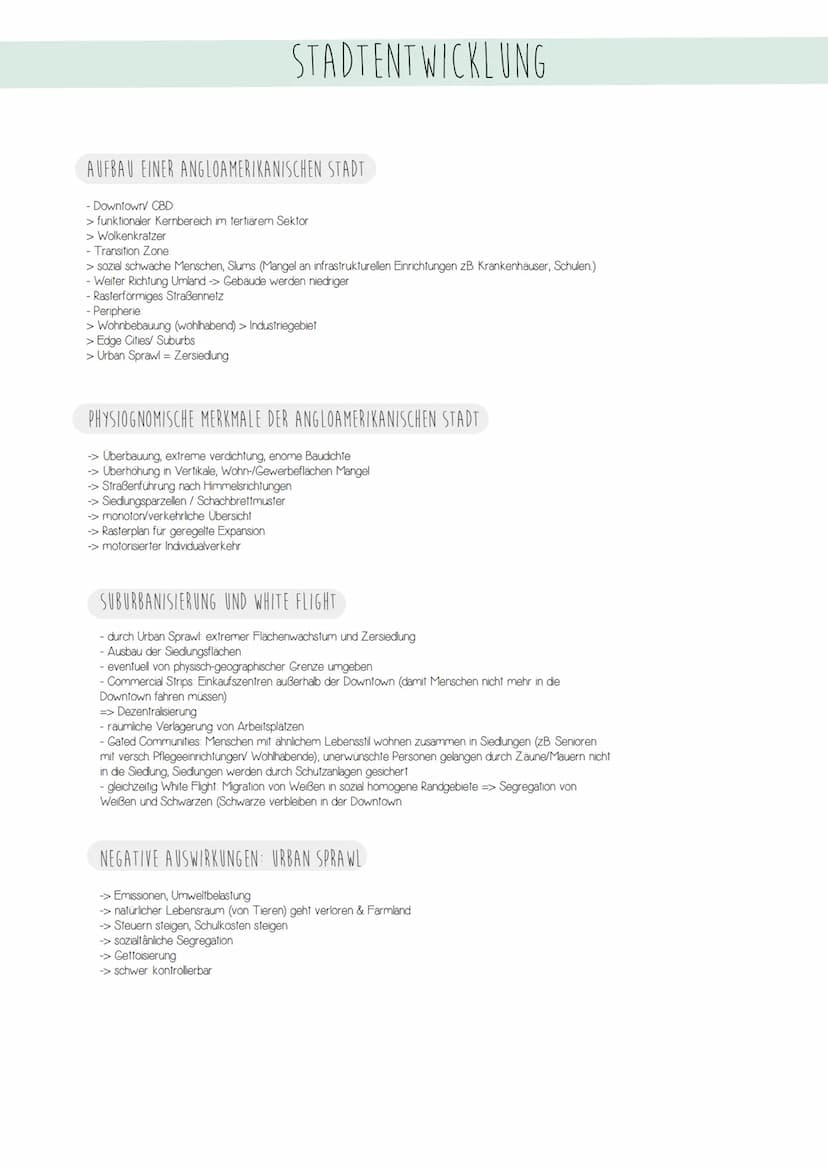 STADTBEGRIFF
STADTENTWICKLUNG
STADT
- abgegrenzte Siedlungen im Schnittpunkt größerer Verkehrswege
- eigene Verwaltung & Organisation
- gege