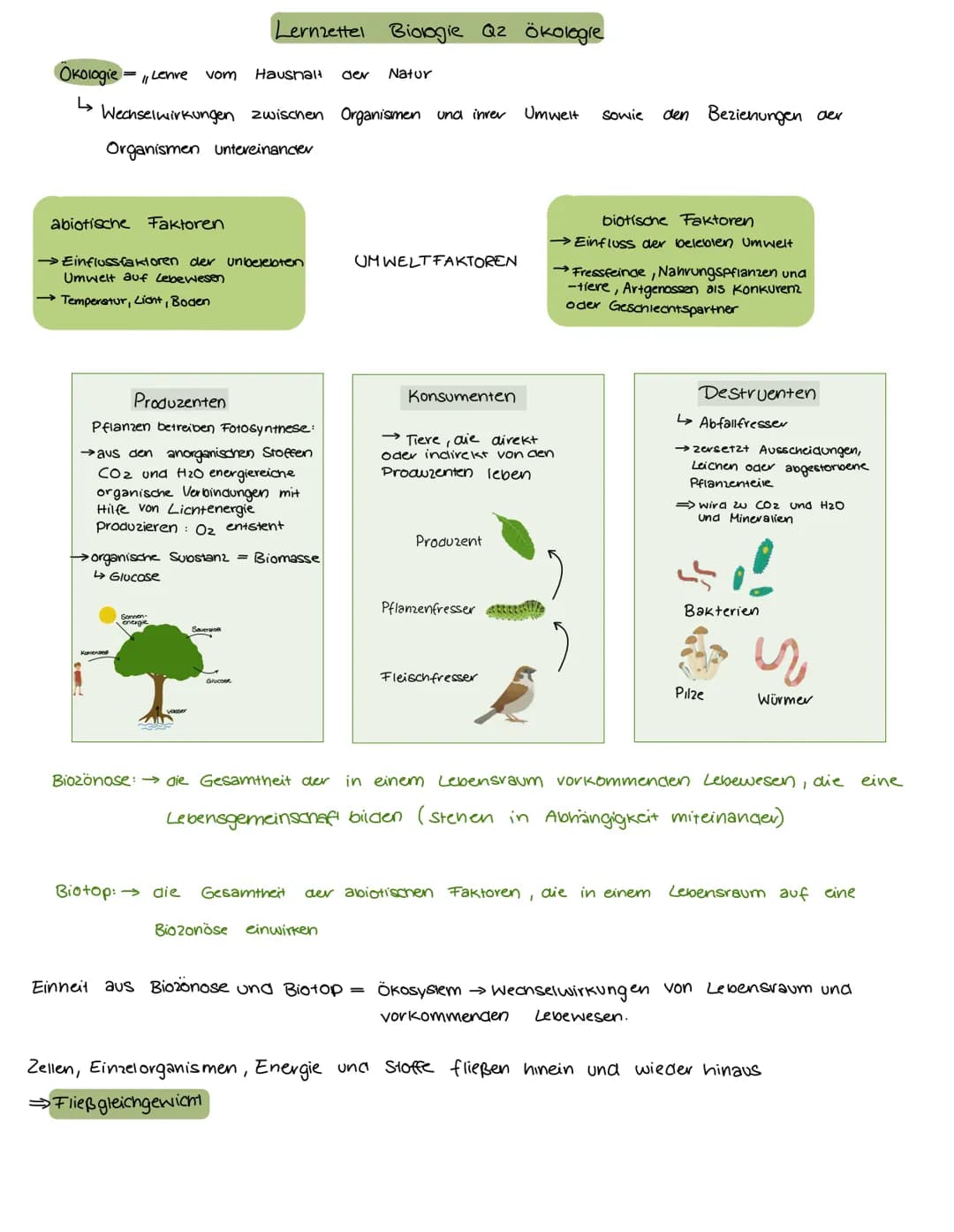 جا
Okologie = Lenve vom Haushalt der Natur
Wechselwirkungen zwischen Organismen und inver
Organismen untereinander
abiotische Faktoren
→ Ein