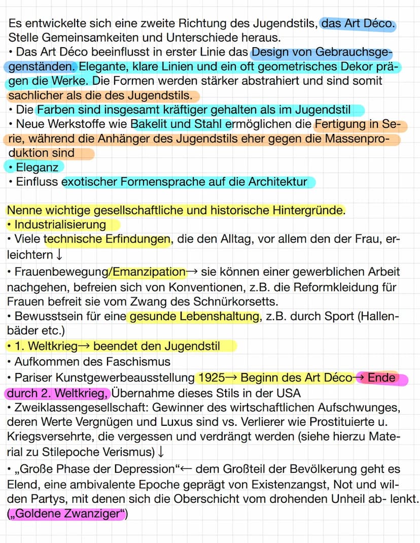 Kunst
Praktische Aspekte
Überwiegen
-
Bauhaus
Design
Bauhaus vorwiegend funktionale Aspekte
form follows
function
→
Jugendstil
Memphis
20 Jn