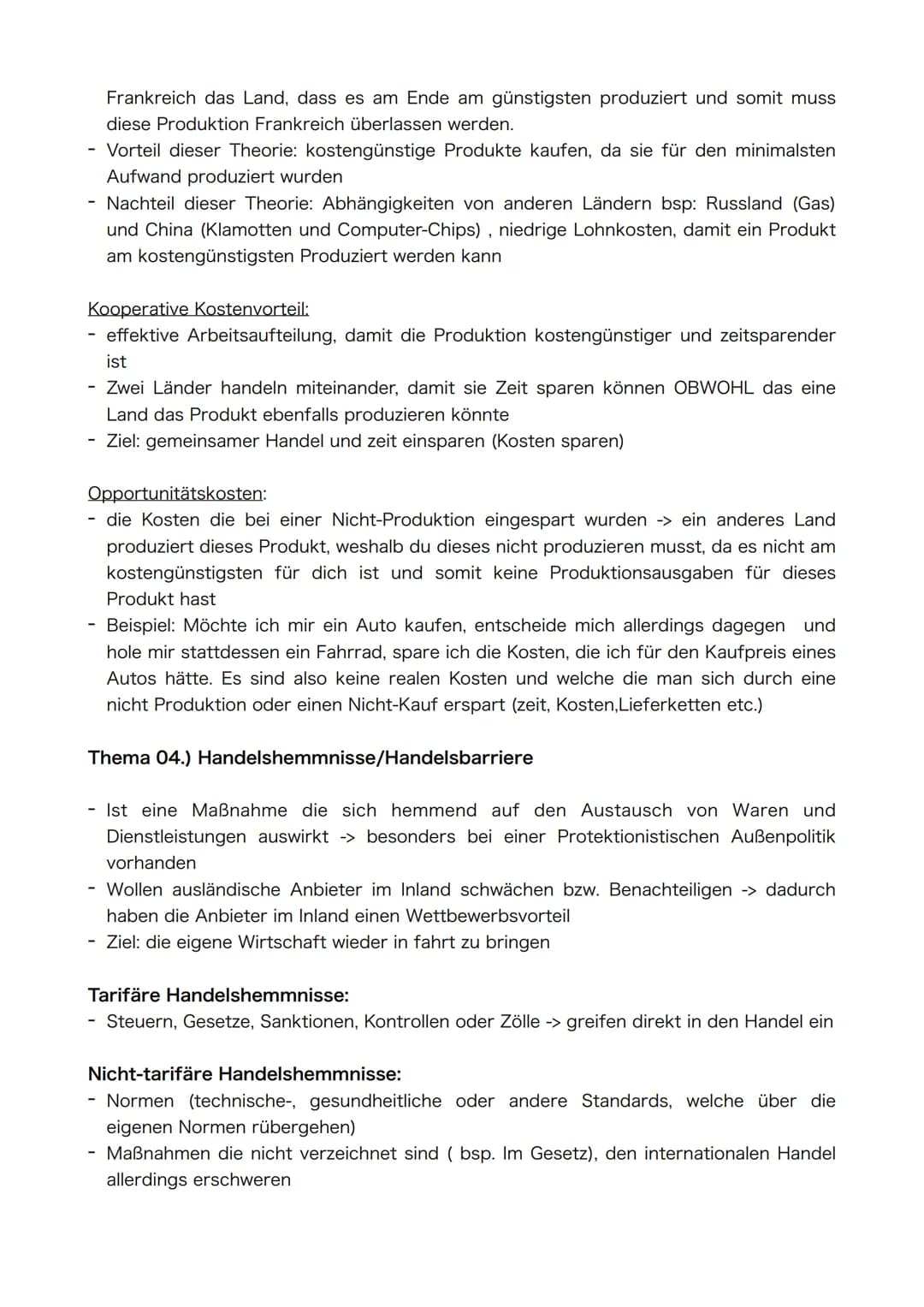 Semester 3/4
Thema: Internationale Wirtschaftspolitik Thema 01.) Freihandel und Protektionismus als Außenpolitik
Protektionismus:
durch bsp.