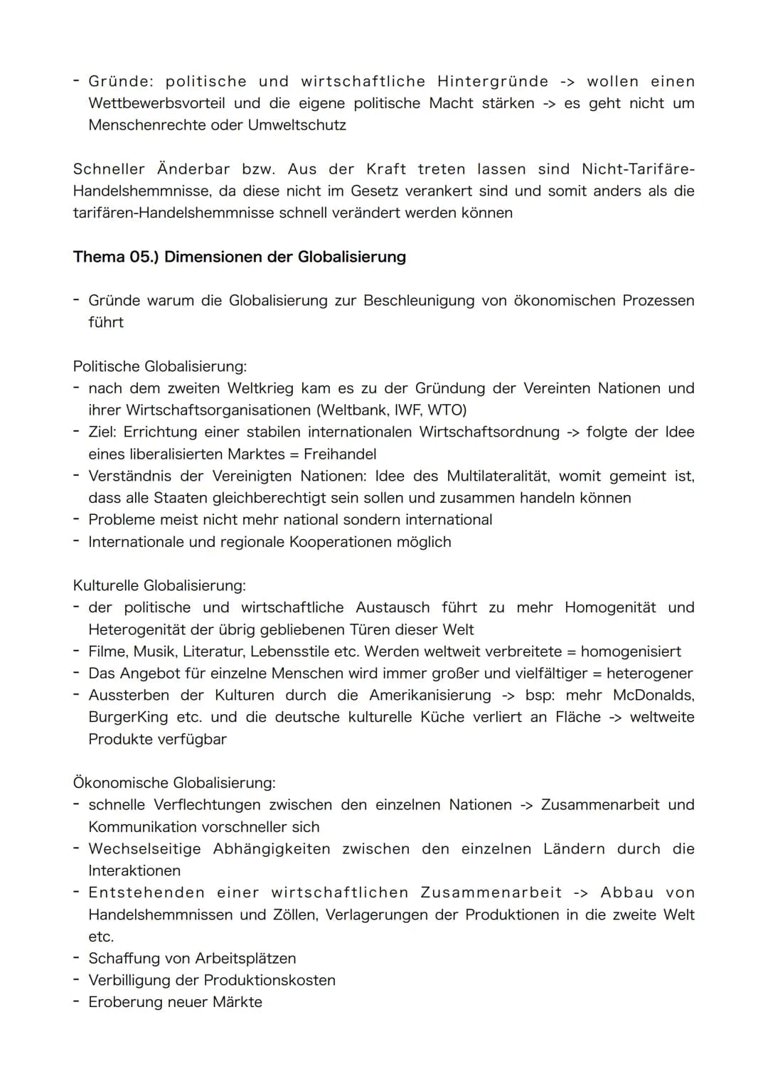 Semester 3/4
Thema: Internationale Wirtschaftspolitik Thema 01.) Freihandel und Protektionismus als Außenpolitik
Protektionismus:
durch bsp.