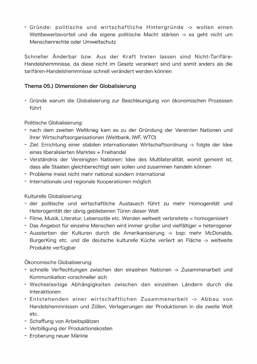 Semester 3/4
Thema: Internationale Wirtschaftspolitik Thema 01.) Freihandel und Protektionismus als Außenpolitik
Protektionismus:
durch bsp.