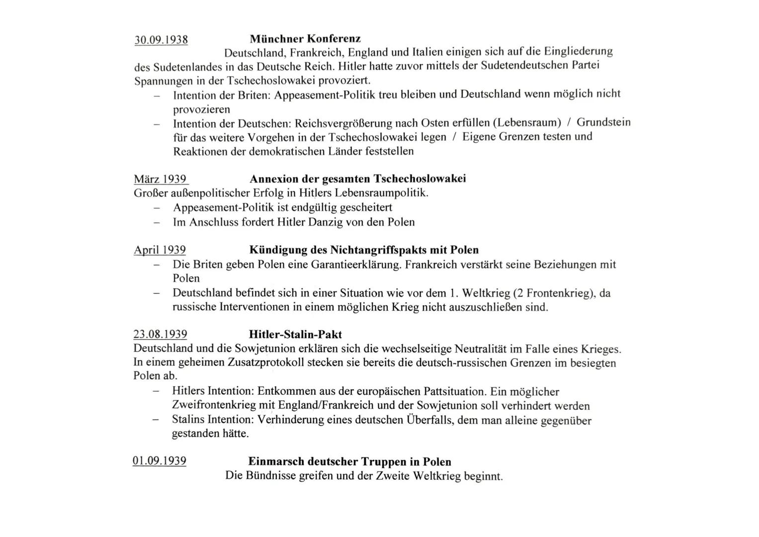 NS-Außenpolitik 1933-1939
Ziele der NS-Außenpolitik (1933-1939)
Überwindung der politischen Isolation (offiziell)
Revision des Versailler Ve