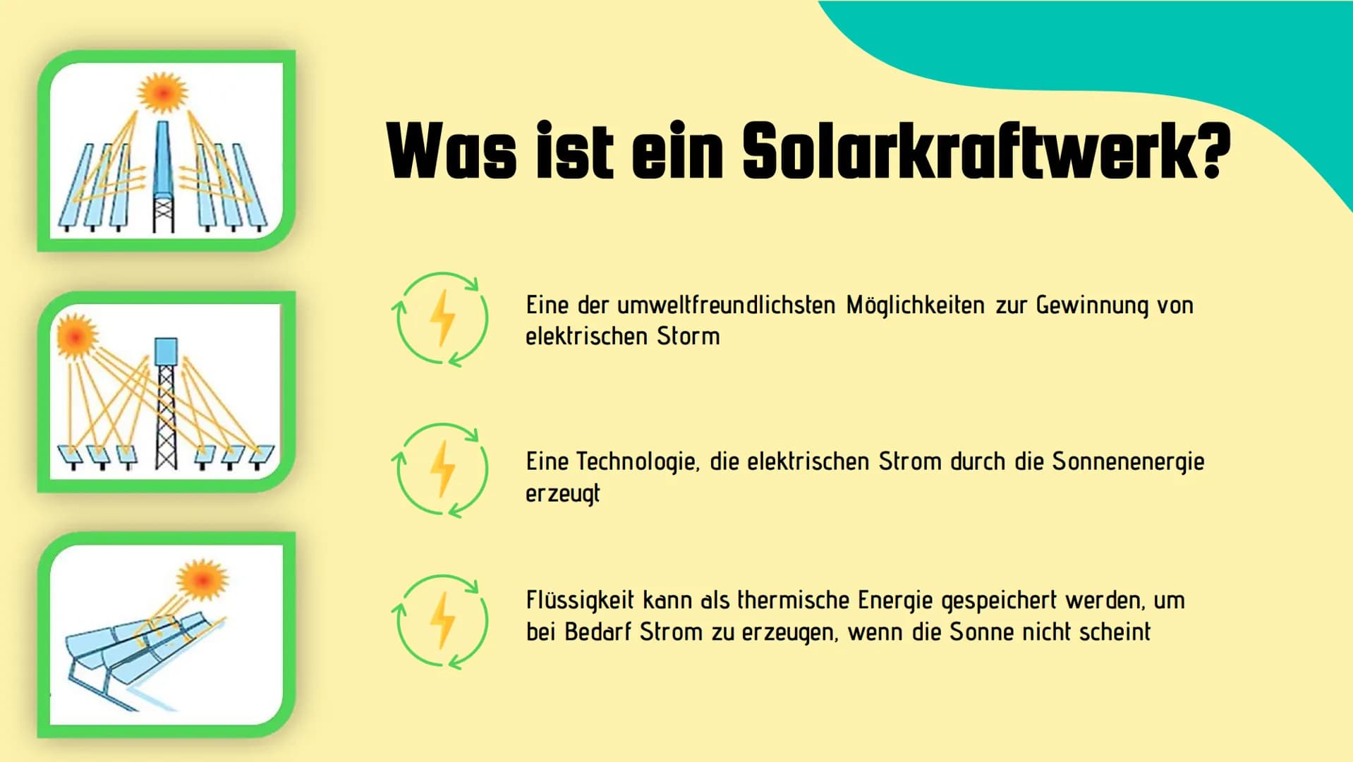 Solarkraftwerke
Sophie, Lars und Iva G10b Solarkraftwerke
Sophie, Lars und Iva Glob
Eine der umweltfreundlichsten Möglichkeiten zur Gewinnun