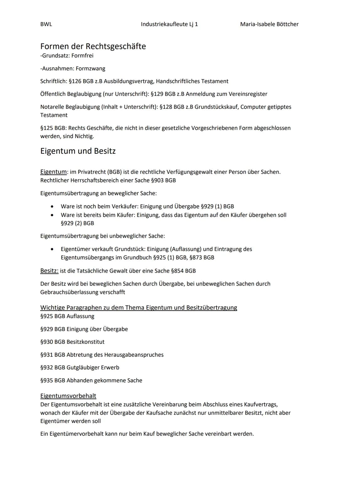 BWL
Klausur Nr 1
Willenserklärung:.
3
3
3
3
3
3
4
4
4
4
4
.5
5
5
5
.5
5
6
6
6
6
6
6
6
6
6
6
7
7
7
Rechte ohne Fristsetzung.
7
Nacherfüllung 