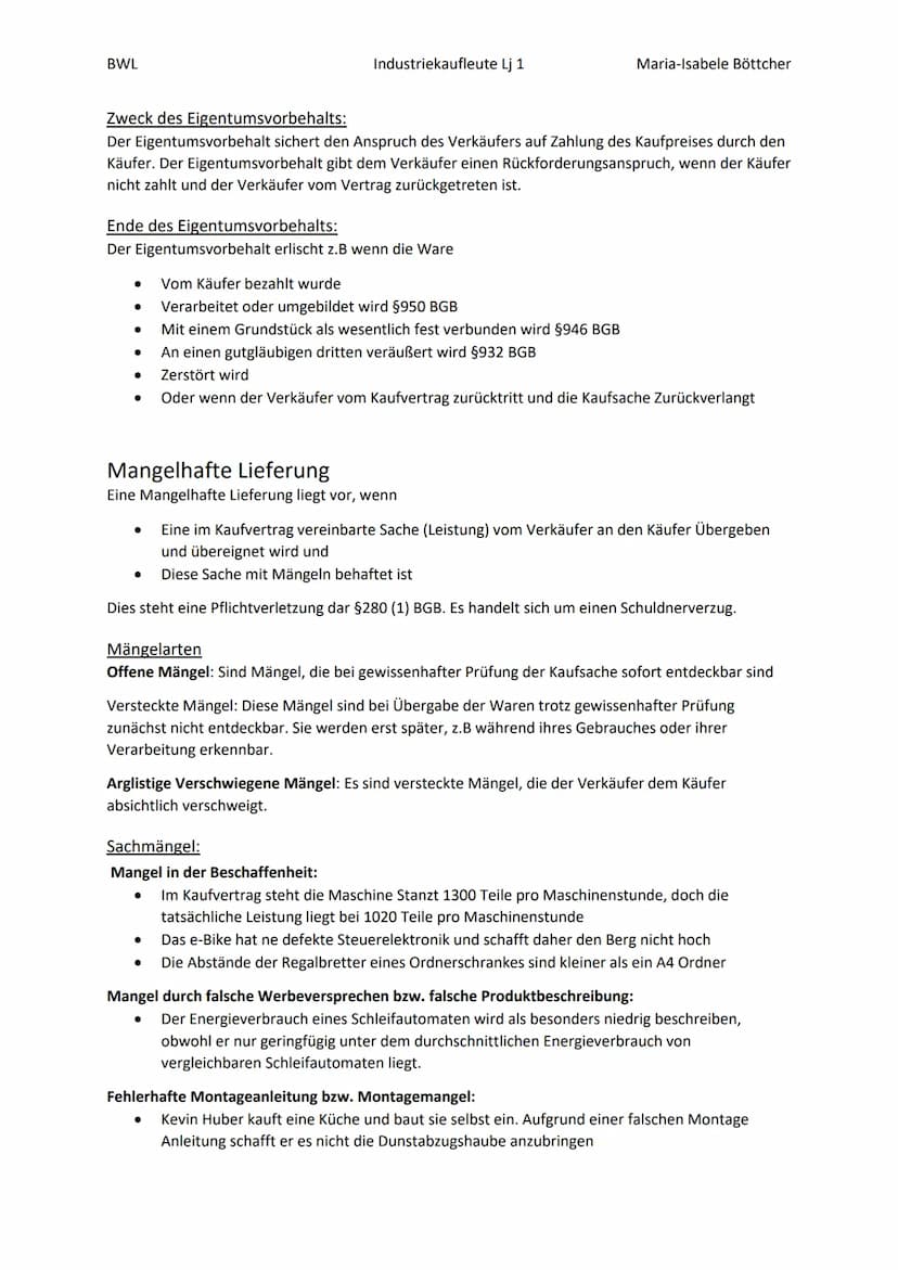 BWL
Klausur Nr 1
Willenserklärung:.
3
3
3
3
3
3
4
4
4
4
4
.5
5
5
5
.5
5
6
6
6
6
6
6
6
6
6
6
7
7
7
Rechte ohne Fristsetzung.
7
Nacherfüllung 