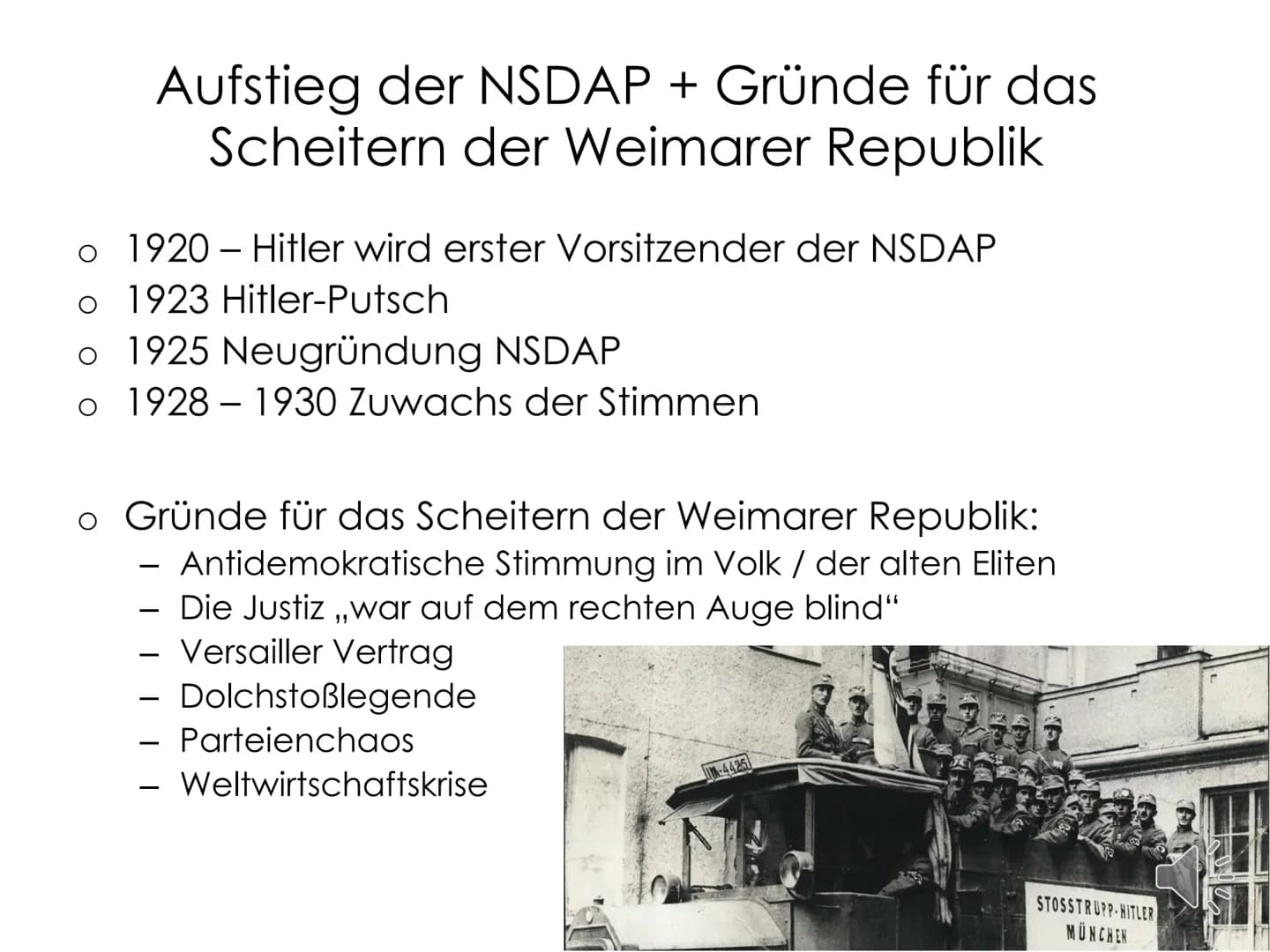 Das Scheitern
der Weimarer
Republik mit der
Machtergreifung
Hitlers Inhaltsverzeichnis
o Aufstieg der NSDAP + Gründe für das
Scheitern der W