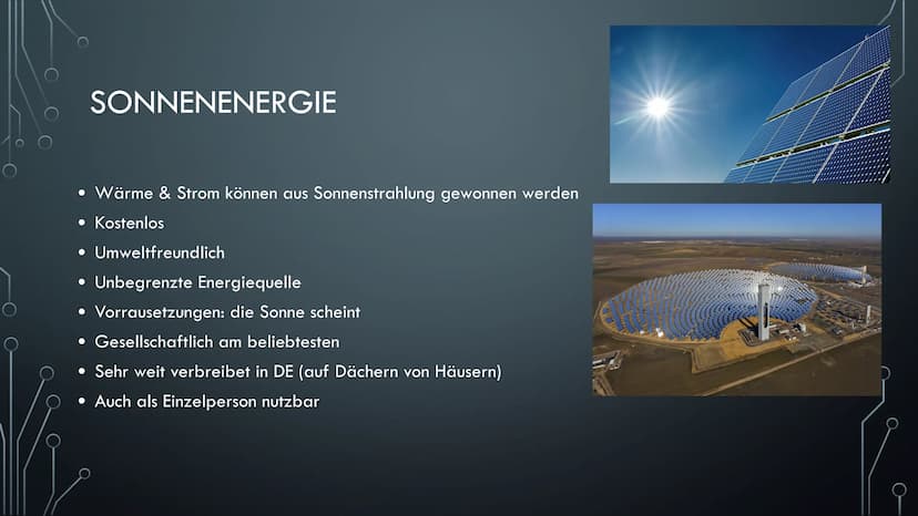 ERNEUERBARE ENERGIEN
EINE PRÄSENTATION VON VICTORIA AXT Ⓒ GLIEDERUNG
• Was sind erneuerbare Energien ?
• Arten von erneuerbaren Energien
• V