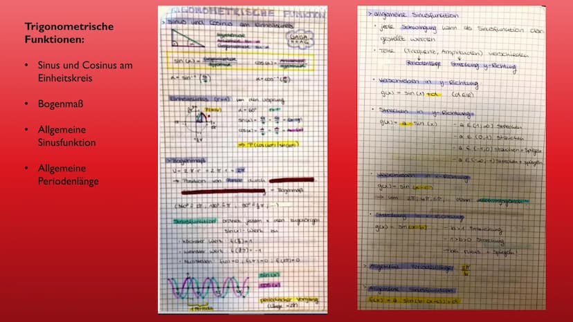 MATHE 10. KLASSE
Funktionen
Ableitung
3D-Geometrie
Extrem- und Wendestellen
Binominalverteilung
●
Trigonometrische Funktionen Funktionen:
●
