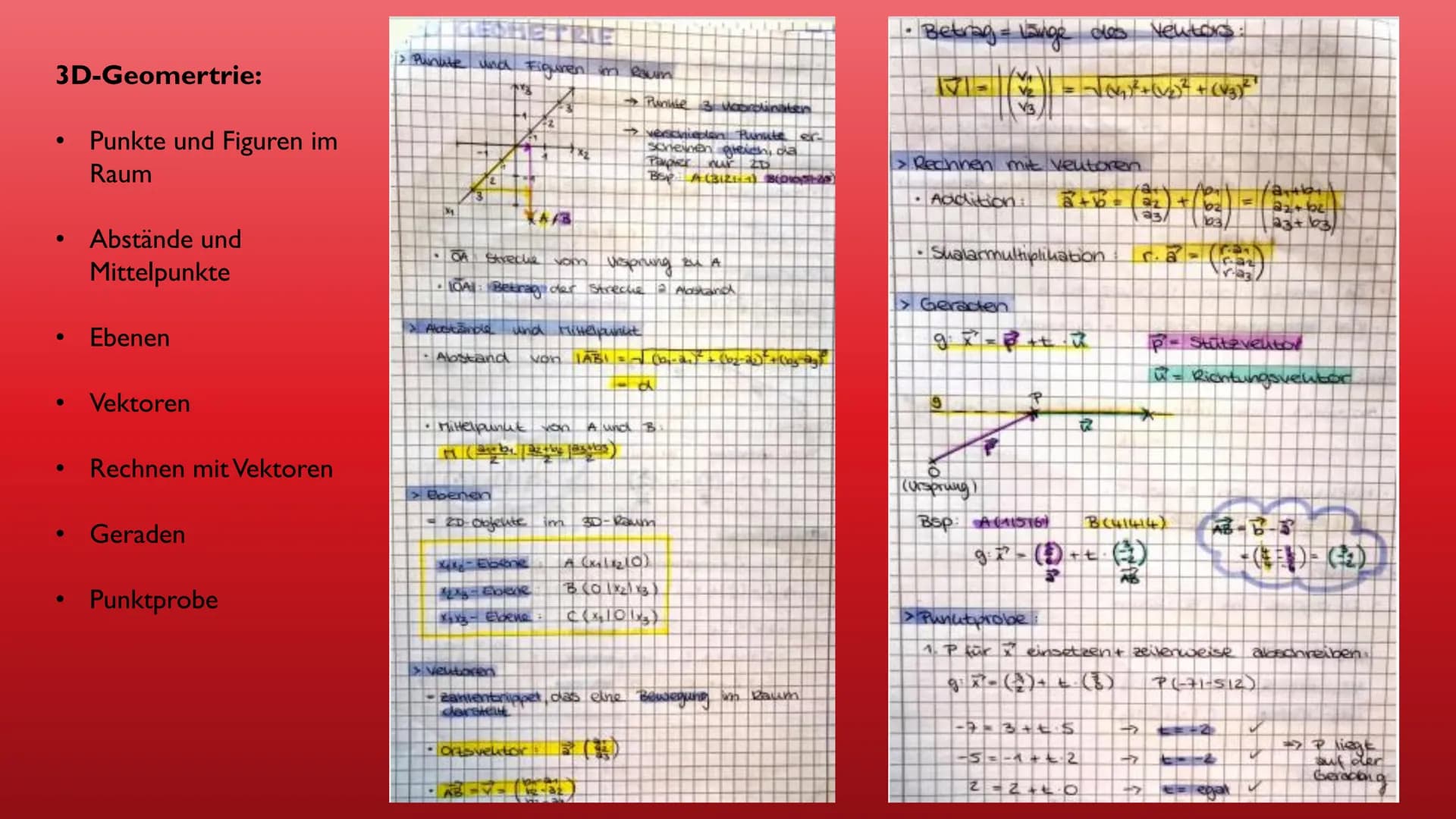 MATHE 10. KLASSE
Funktionen
Ableitung
3D-Geometrie
Extrem- und Wendestellen
Binominalverteilung
●
Trigonometrische Funktionen Funktionen:
●
