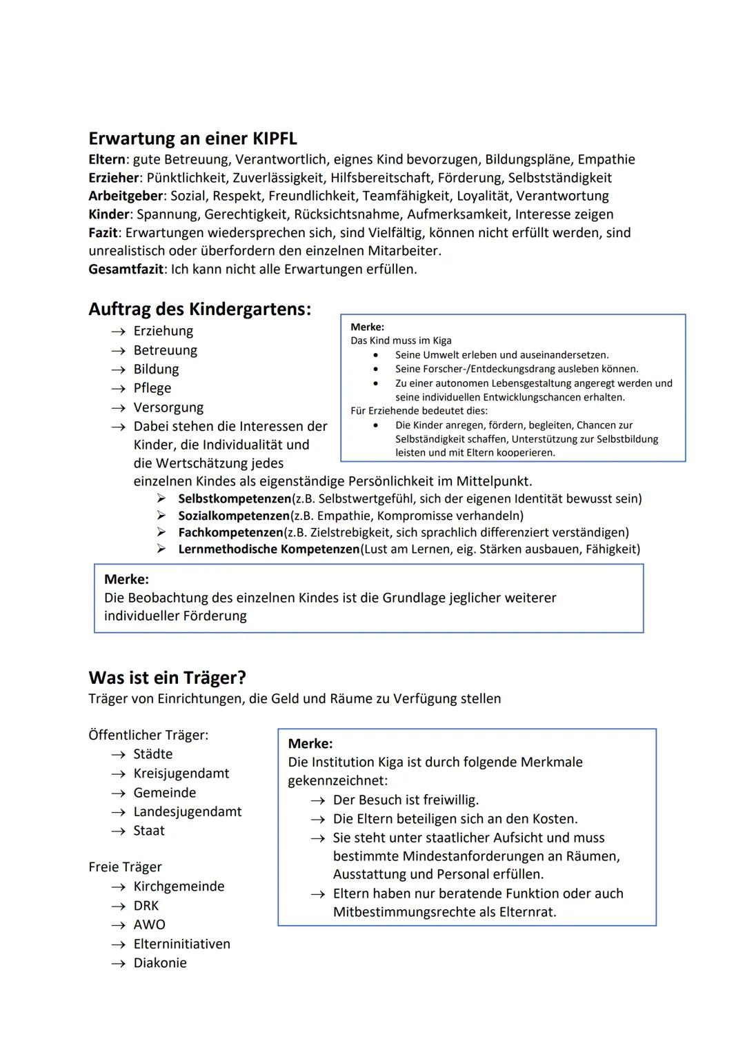 Sozialpädagogik
Tätigkeiten einer KIPFL:
Gesundheitsförderung, Hauswirtschaftliche Versorgung, Sozialpädagogik
Zusammenfassung
GF: Zähne put