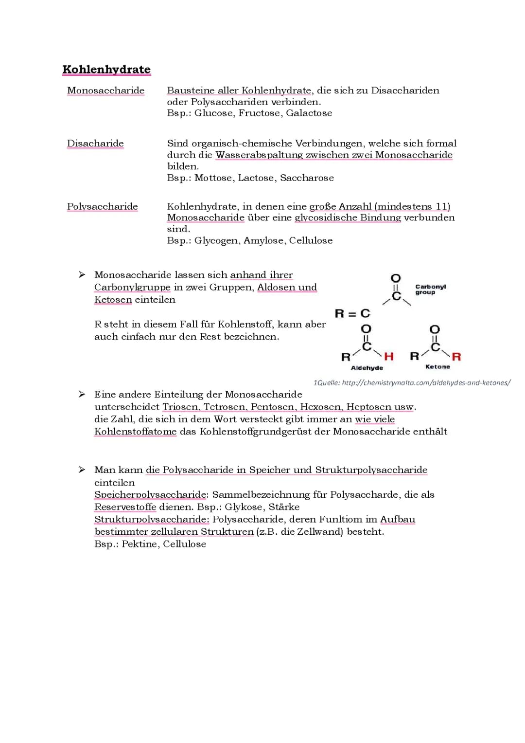 Kohlenhydrate