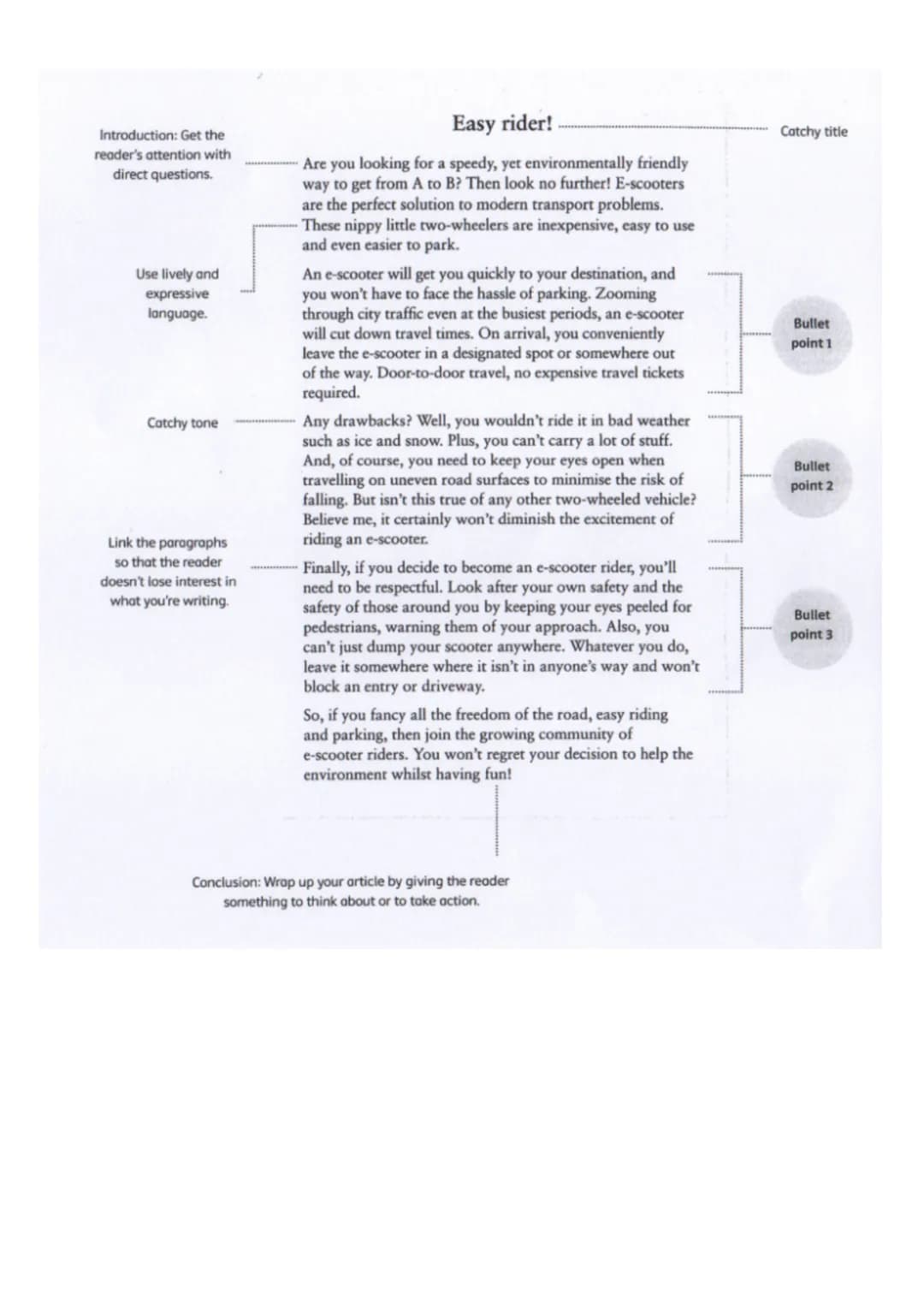 O
Structure
* Definition
O Are written to be published
Can be written formal and informal, depends on the target group
O
* Checklist
O
O Int