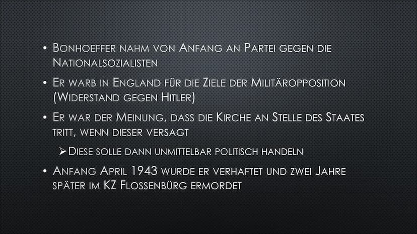 WIDERSTAND IM DRITTEN
REICH
DIE KIRCHE UND DIE ,,WEISS ROSE" INHALT
1.
EINFÜHRUNG IN DAS THEMA ,,WIDERSTAND IM DRITTEN REICH"
2. DIE KIRCHE
