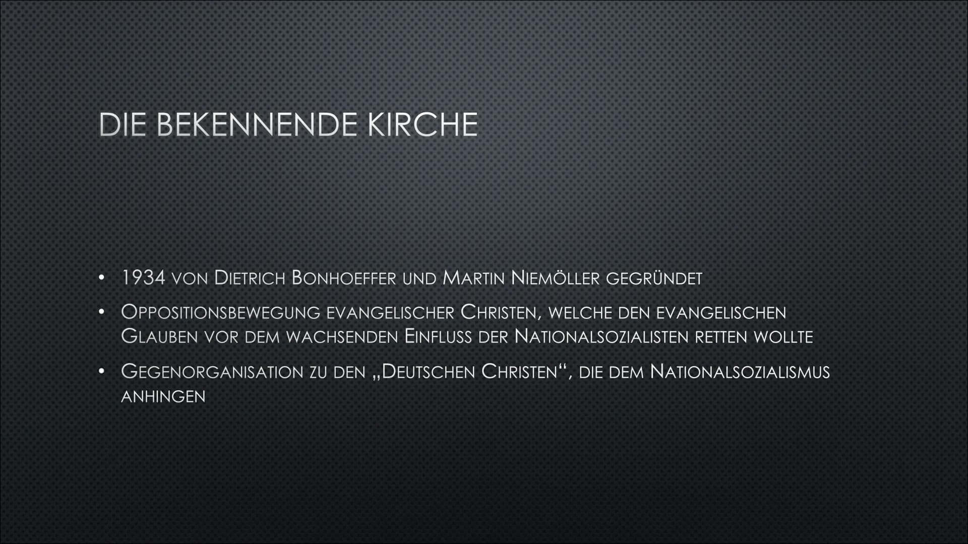WIDERSTAND IM DRITTEN
REICH
DIE KIRCHE UND DIE ,,WEISS ROSE" INHALT
1.
EINFÜHRUNG IN DAS THEMA ,,WIDERSTAND IM DRITTEN REICH"
2. DIE KIRCHE
