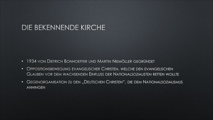 WIDERSTAND IM DRITTEN
REICH
DIE KIRCHE UND DIE ,,WEISS ROSE" INHALT
1.
EINFÜHRUNG IN DAS THEMA ,,WIDERSTAND IM DRITTEN REICH"
2. DIE KIRCHE
