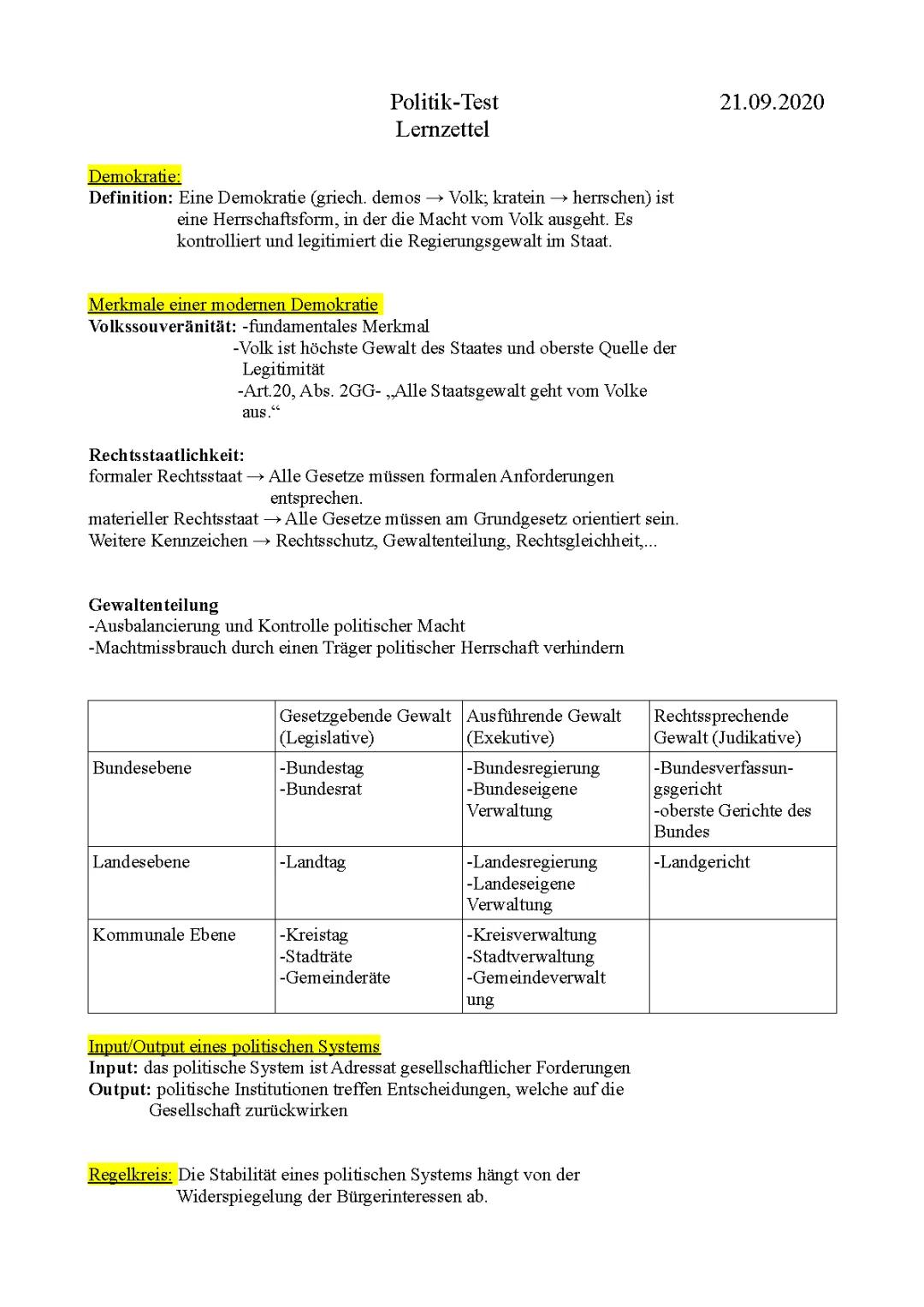 5 Merkmale einer Demokratie und Herrschaftsformen einfach erklärt für Schüler