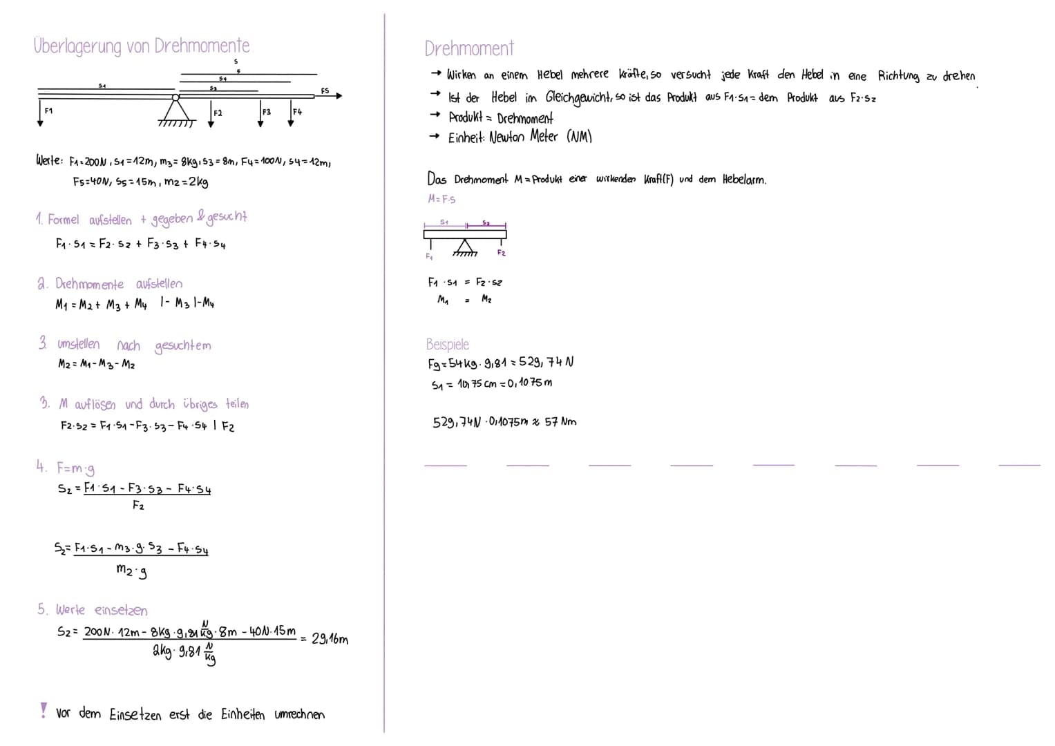 DAS HOOKE'SCHE GESETZ
Bedeutung
->
→
F Federspam kraft [N]
D Feder konstante []
As Verlängerung der Feder [m]
→ proportional
mg
Km
F
D-As
Pr