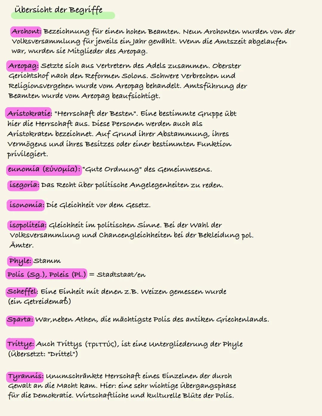 DIE ATTISCHE DEMOKRATIE
Defne Ayan
Fach: GGK
Fachlehrer: Herr Mourad
Klasse: 11a
übersicht
1. Die gesellschaftliche Krise Athens im 7. Jahrh