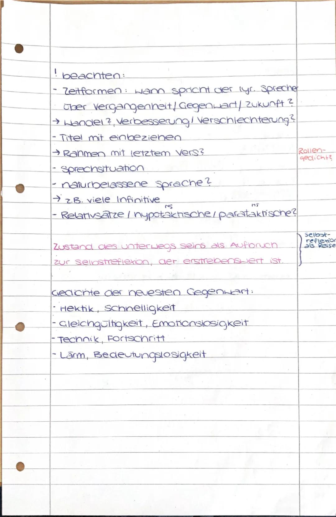 --- OCR Start ---
Gedichtsanalyse und Gedichtsvergleich
GA.2.2
Epoche: Romantik (1794-1855)
- Rückzug in die Natur, sehnsucht
- Idealisierun