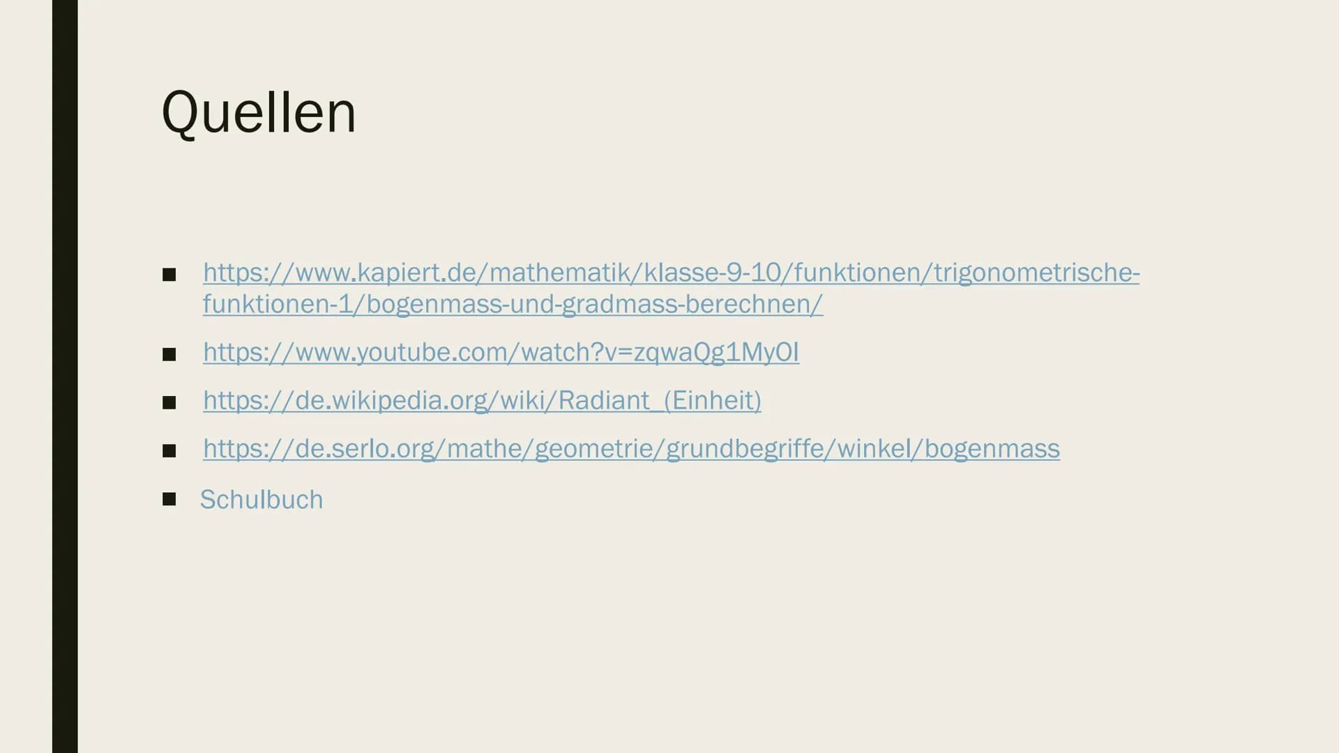 y₁
b
DAS BOGENMAB
0
X GLIEDERUNG Gliederung
■ Was ist das Bogenmaß ?
■ Wie bestimme ich das Bogenmaß ?
■ Wie wende ich es an?
■ Quellen WAS 
