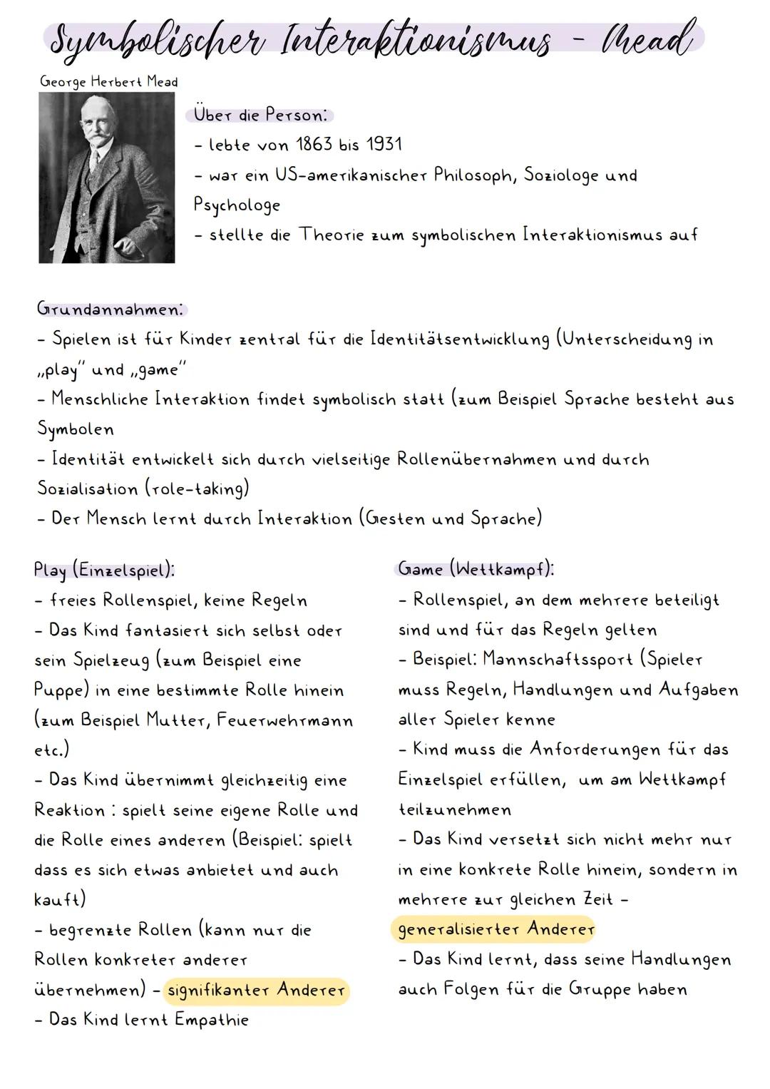 # Symbolischer Interaktionismus - head

George Herbert Mead

Über die Person:

- lebte von 1863 bis 1931

- war ein US-amerikanischer Philos