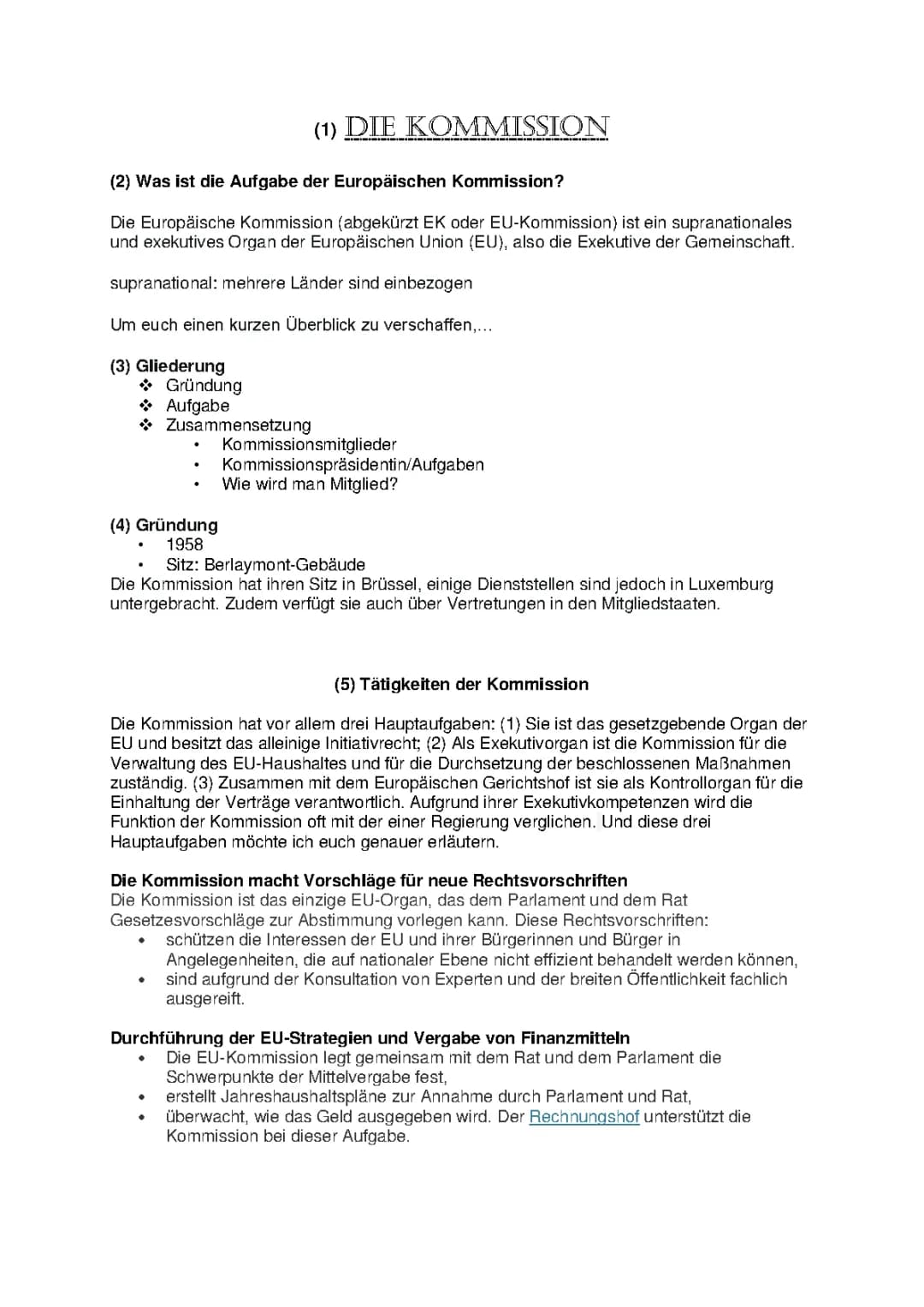 Europäische Kommission