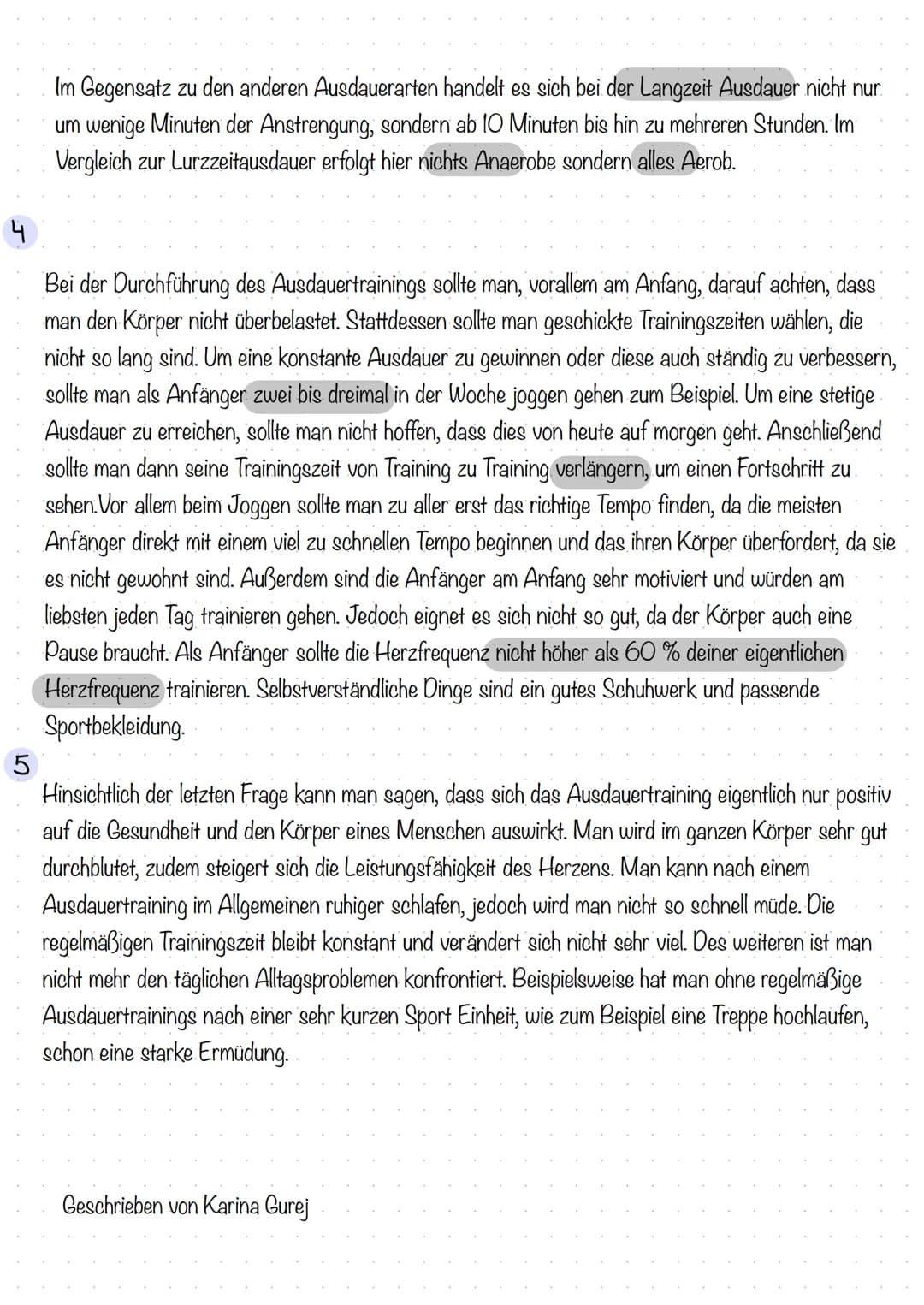 • Was ist Ausdauer?
Welche Arten des Ausdauertrainings gibt es? 2.
Was bedeutet Kurz-, Mittel-, und Langzeitausdauer?3
●
●
Hausarbeit-Ausdau