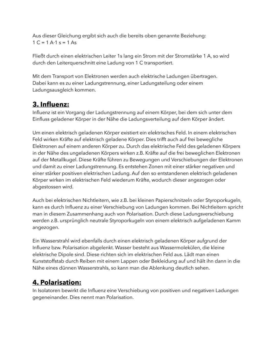 Physik Lernzettel Q1
Quelle: lernhelfer.de, leifiphysik.de
Übersicht:
0.5 wichtige Formeln
1. Geladene Körper
2. Ladung
3. Influenz
4. Polar