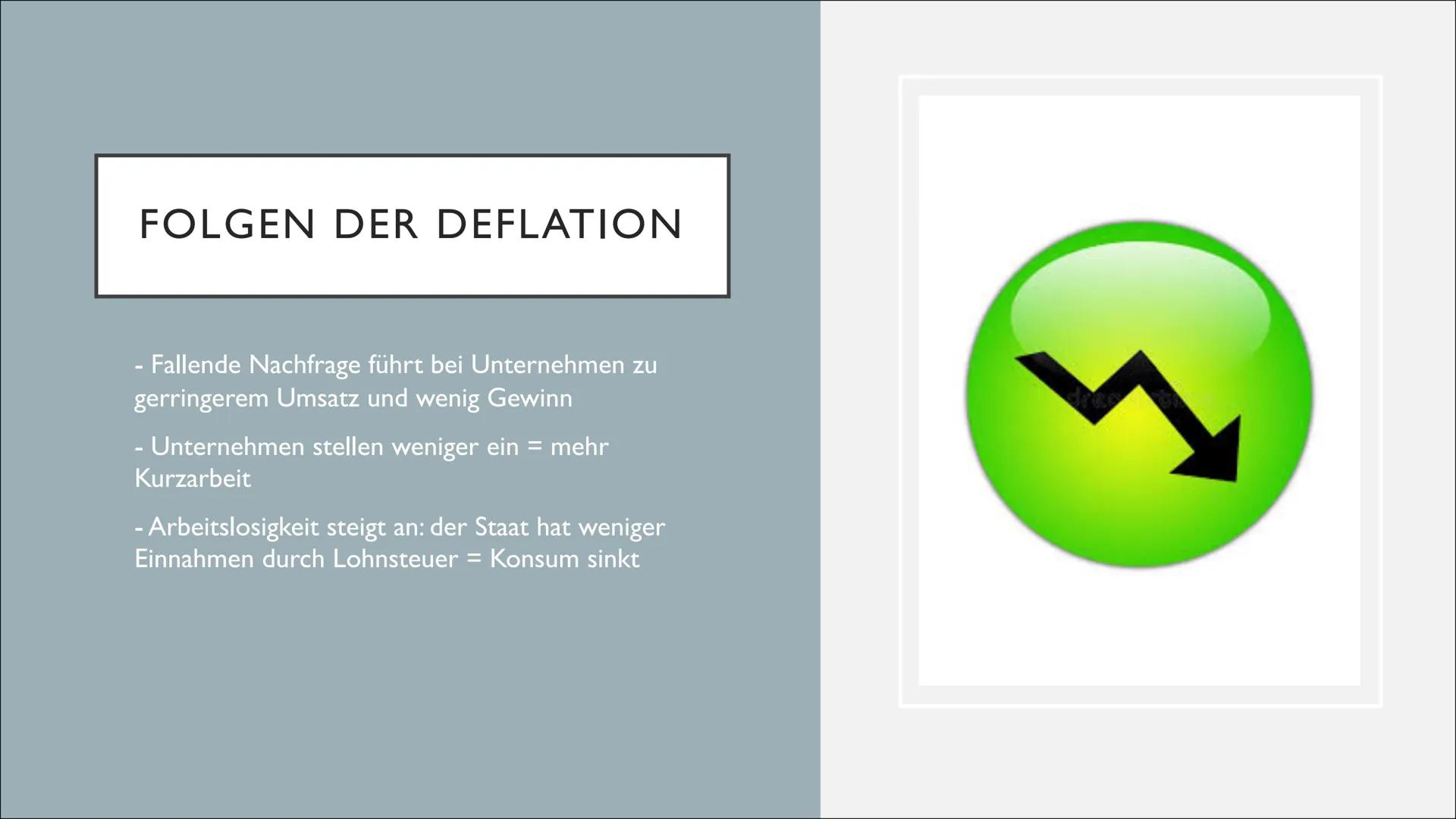 INFLATION & DEFLATION INHALT:
- Definition (Inflation & Deflation)
- Ursachen
- Vor- und Nachteile
- Messung
- Arten
崑 ●
●
●
●
●
INFLATION
S