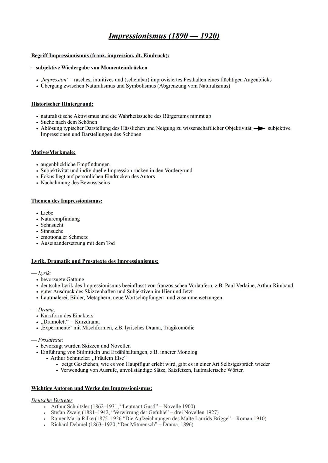 Begriff Impressionismus (franz. impression, dt. Eindruck):
= subjektive Wiedergabe von Momenteindrücken
• Impression' = rasches, intuitives 