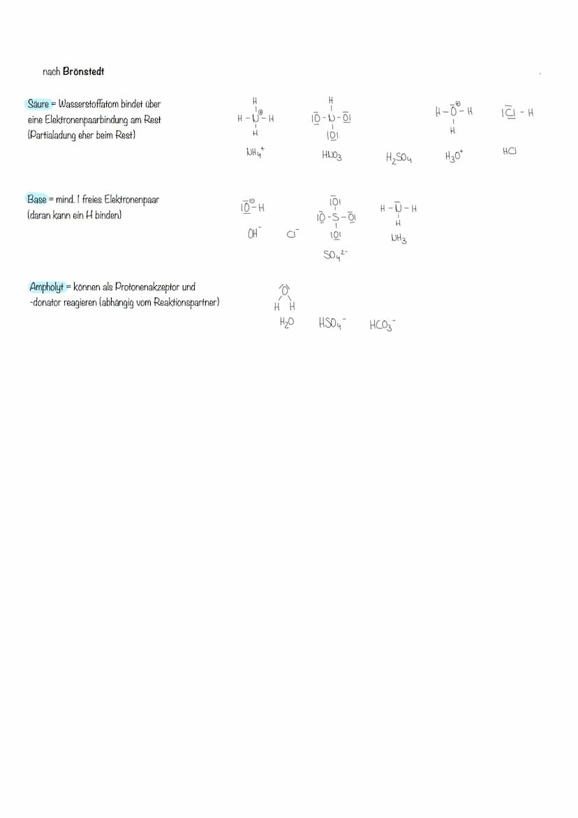Säure-Base-
Chemie
von hier aus Übertrag z zu fast allen anderen Themen, also wichtig Säuren sind Protonendonatoren. Brönstedt
irrelevant (b