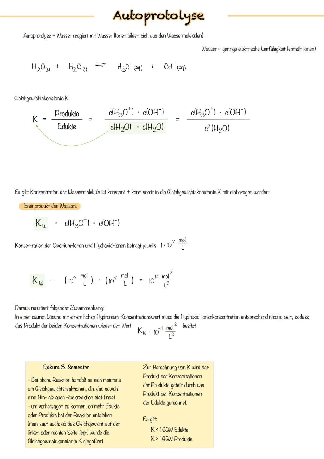 Säure-Base-
Chemie
von hier aus Übertrag z zu fast allen anderen Themen, also wichtig Säuren sind Protonendonatoren. Brönstedt
irrelevant (b