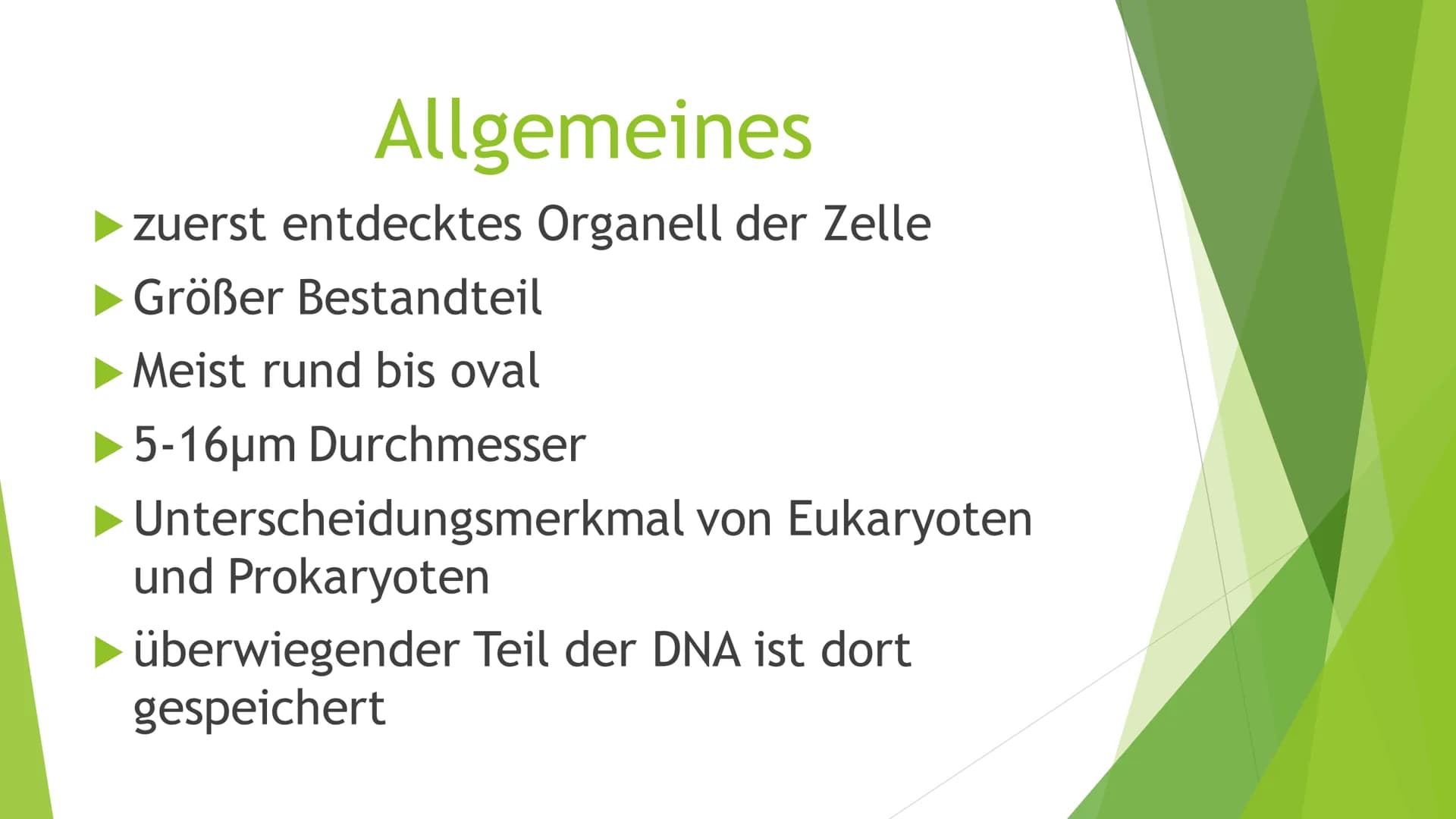 ZELLKERN
Eine Präsentation von und Ilinca
Michels INHALT
►Allgemeines
► Aufbau
Funktion
Kernteilung
Quellen Allgemeines
zuerst entdecktes Or