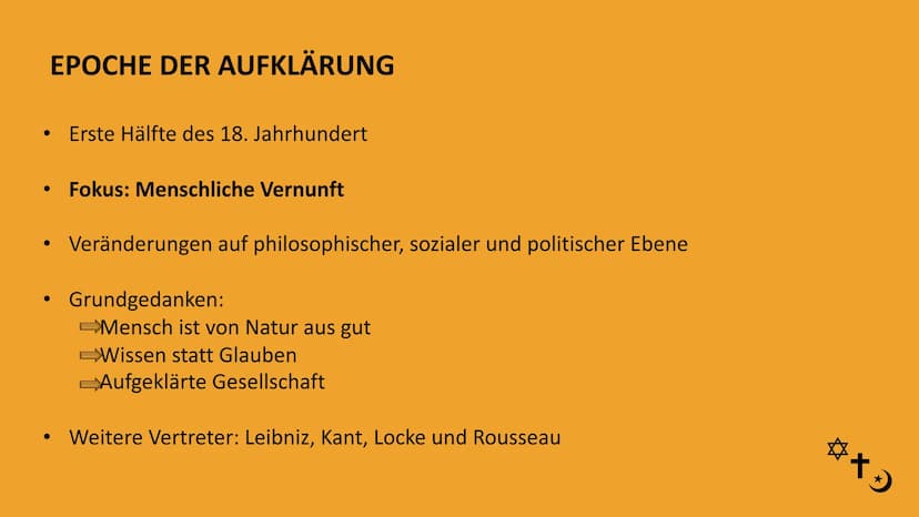 1 SYMBOLE?
Drei großen Weltreligionen Judentum, Christentum und Islam
monotheistische Religionen (Glaube an nur einen einzigen Gott) mit gem
