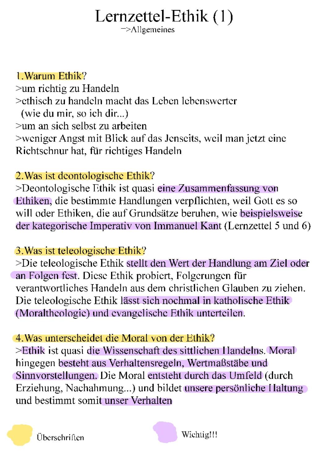 Kategorischer Imperativ und Menschheitszweckformel einfach erklärt - Beispiele, Zitate und mehr