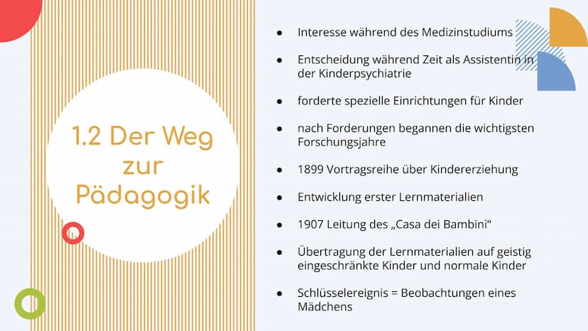 Maria Montessori
*1870 in Chiaravalle in Italien
Ärztin, Pädagogin und Psychologin
entwickelte die Montessori Pädagogik
Sohn: Mario Montesso