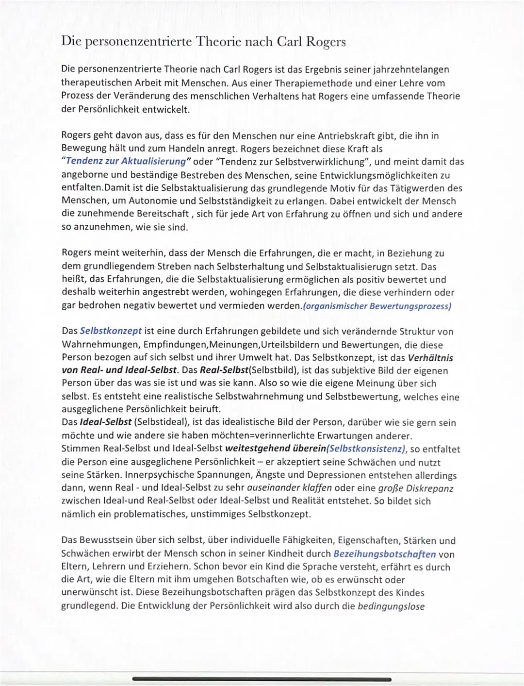 Die personenzentrierte Theorie nach Carl Rogers
Die personenzentrierte Theorie nach Carl Rogers ist das Ergebnis seiner jahrzehntelangen
the