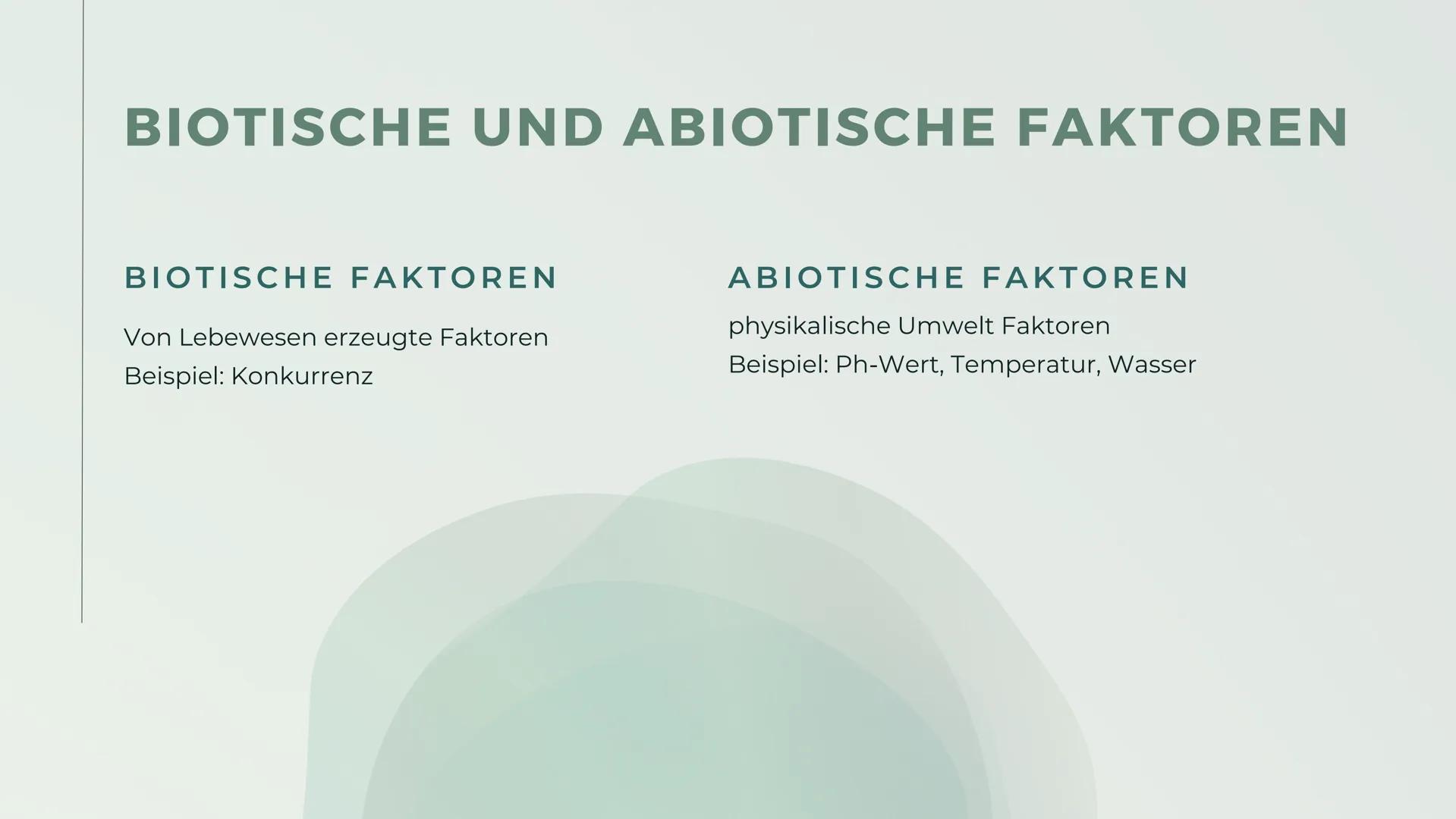 Ökosystem, Biozöne (Biotönose), Biotop, Biosphäre, Abiotische und Biotische Faktoren
DEFIITIONEN
VON
ÖKOLOGIE ÖKOLOGISCHE
DEFINITIONEN
ÖKOSY