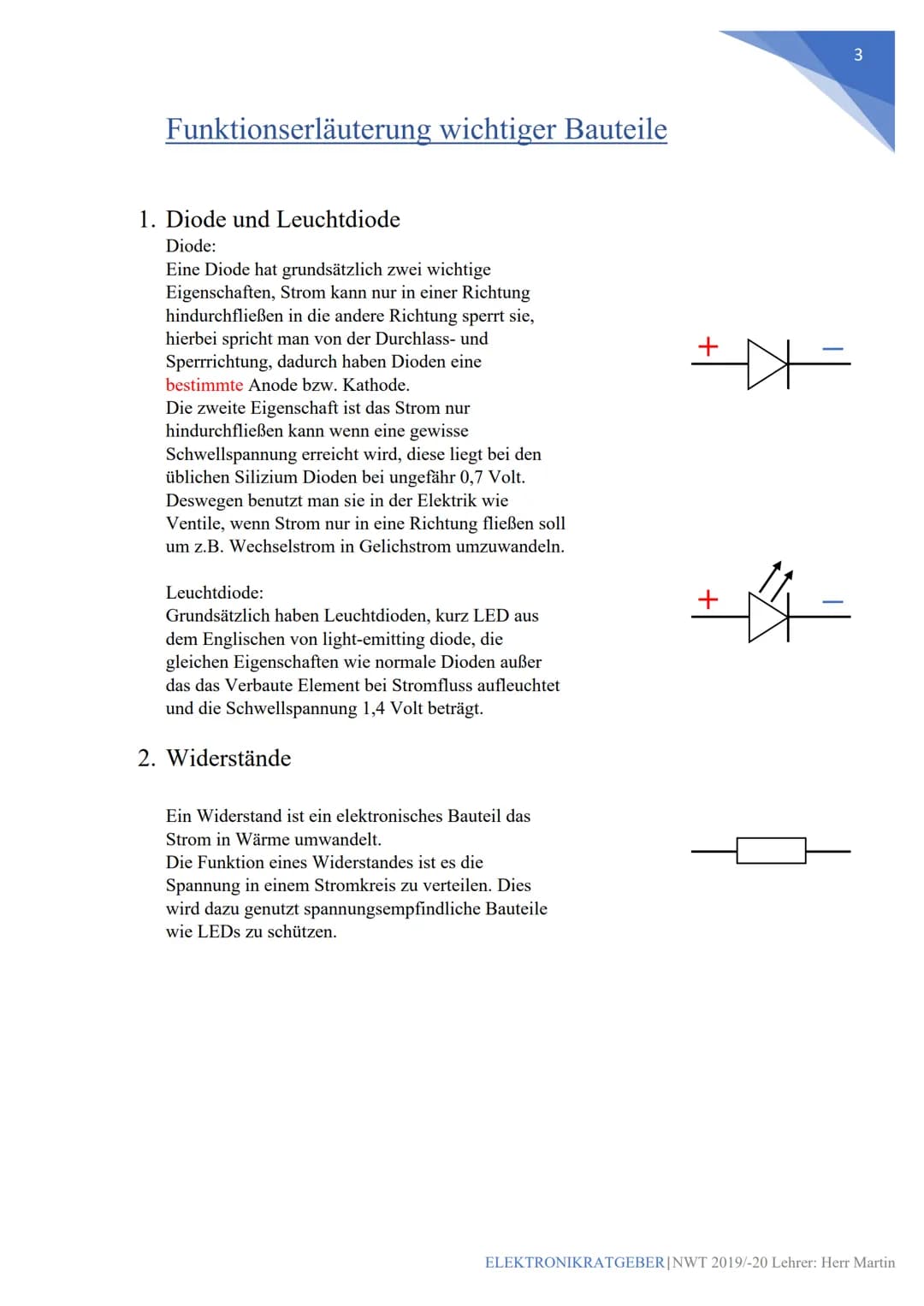 ELEKTRONIKRATGEBER
NWT 2019/-20 Lehrer: Herr Martin
Jannik Nüßle J1
[E-Mail-Adresse] Inhaltsverzeichnis
Definition von Fachbegriffen.
1. Ele