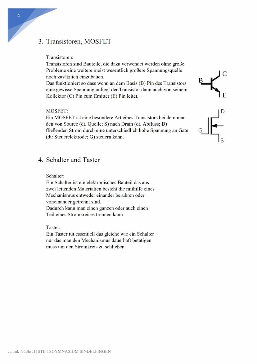 ELEKTRONIKRATGEBER
NWT 2019/-20 Lehrer: Herr Martin
Jannik Nüßle J1
[E-Mail-Adresse] Inhaltsverzeichnis
Definition von Fachbegriffen.
1. Ele