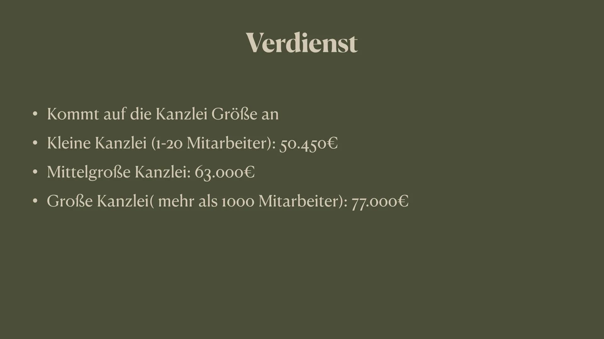 Rechtsanwalt/-wältin • Welche Fähigkeiten braucht man?
Aufgaben eines Anwalts
Voraussetzungen für das Studium
• Das Studium
●
Welche Art von