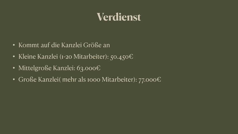 Rechtsanwalt/-wältin • Welche Fähigkeiten braucht man?
Aufgaben eines Anwalts
Voraussetzungen für das Studium
• Das Studium
●
Welche Art von