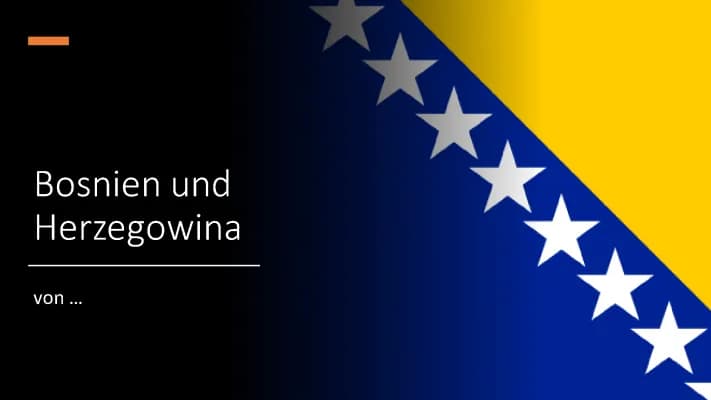 Know Länderreferat - Powerpoint über Bosnien und Herzegowina thumbnail