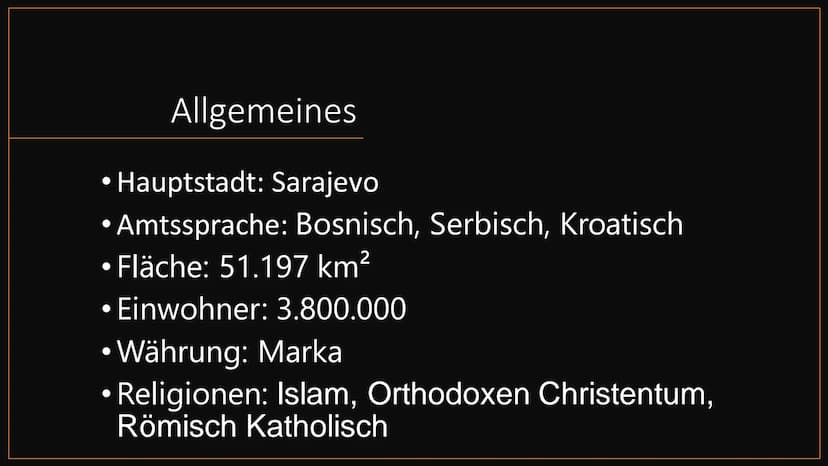 Bosnien und
Herzegowina
von ... Übersicht
Allgemeines
- Geschichte Bosniens
-
- Geographie
· Klima
- Vegetation
- Bosnienkrieg
Sehenswürdigk