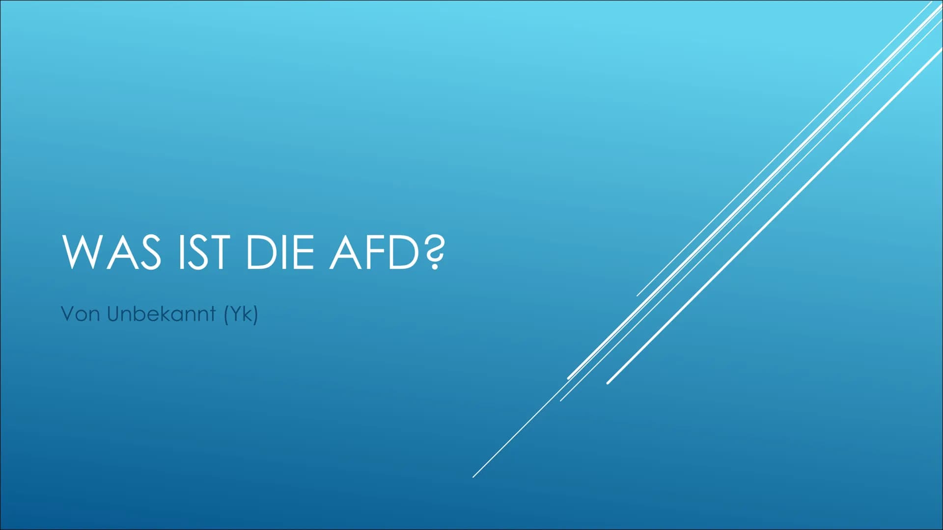 WAS IST DIE AFD?
Von Unbekannt (Yk) ●
●
●
INHALTSVER-
ZEICHNIS
Wer wählt die AfD?
• Wer sind die Spitzenkandidaten?
Wie sieht es mit dem Kli